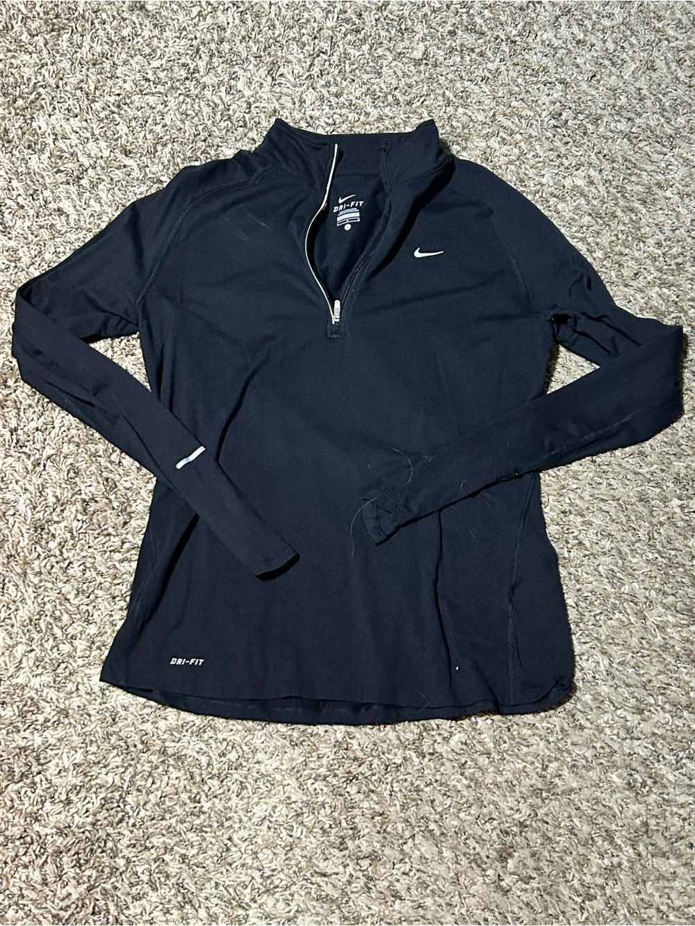 Nike Black Dri-FIT Performance Quarter-Zip Pullover
